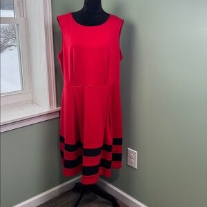 Calvin Klein, red and black dress size 18W